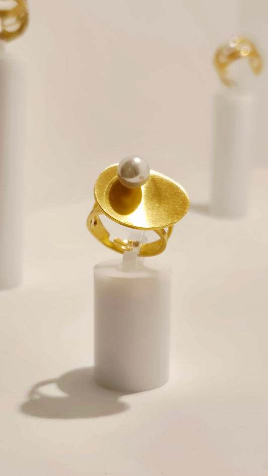Anillo con perla