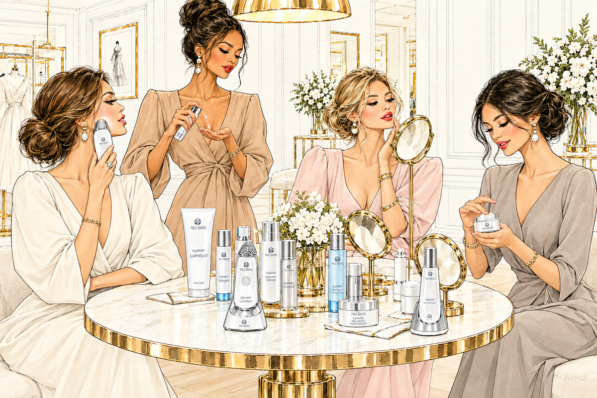 Boceto beauty party Nu Skin outfits lisos