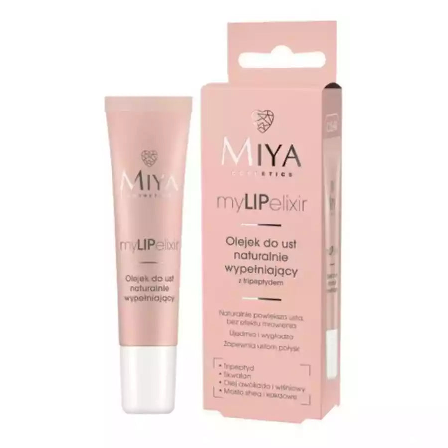 Aceite labial voluminizador myLIPelixir Miya Cosmetics